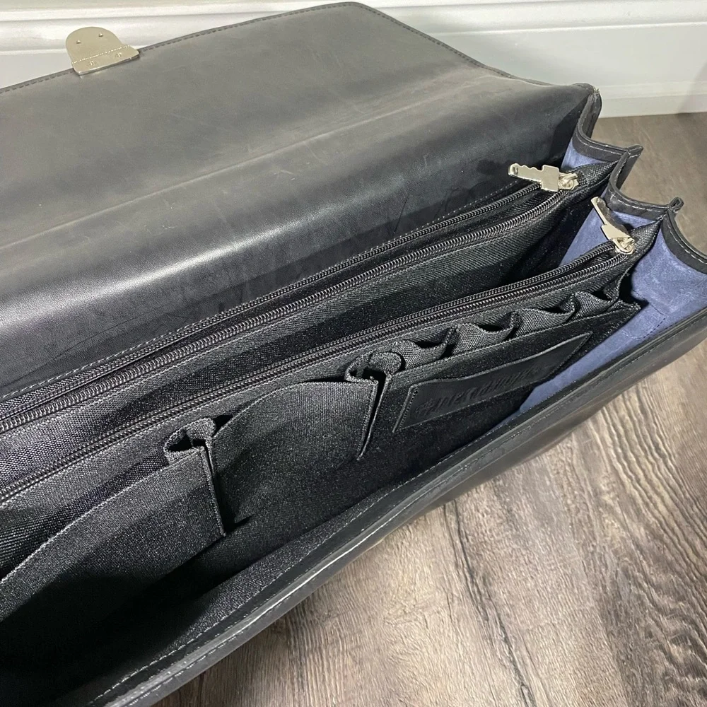 JACK GEORGES Leather Briefcase